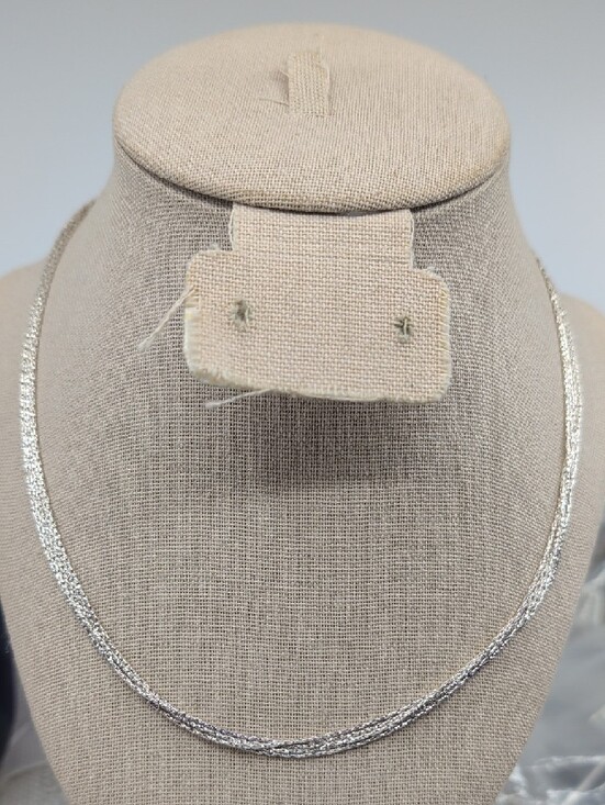 Milor Jewelry - Vintage Milor Italy 925 Sterling Silver 5-Strand Necklace 15-17" Adjustable